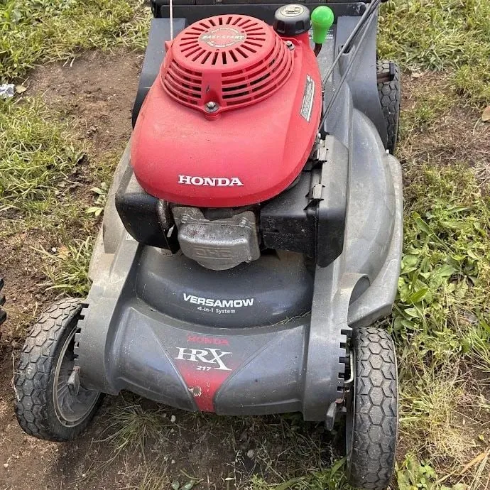 Honda HRX self-propelled lawn mower on a lawn